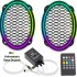 Rgb Ledli Hoparlör Kapak Oval Sese Duyarlı Animasyonlu 2adet Poke PK-5547
