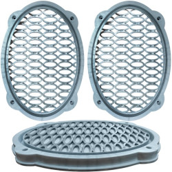  Gümüş Hoparlör Kapak Led Takılabilir 2 Adet Poke PK-5963
