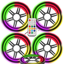  Pixel Ledli 13cm Hoparlör Kapak 4 Adet Animasyonlu Poke PK-6083