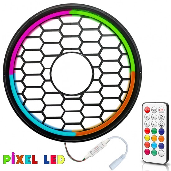 Pixel Ledli 30cm Bass Kapak