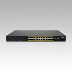 CNet thumb CSH-2422GSP 24 Port 10/100 2xSFP 2xRJ45 Combo Uplink PoE Switch 300W