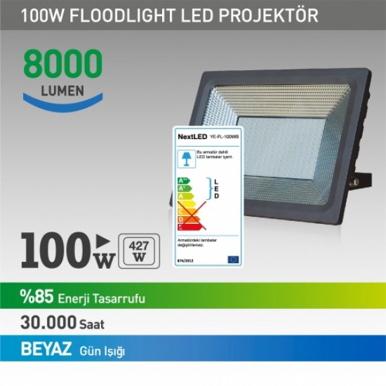 NextLED 100W Projektör Beyaz 