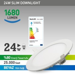 NextLED Sıva Altı LED Yuvarlak 24W Beyaz  