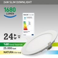 NextLED Sıva Altı LED Yuvarlak 24W Nature  