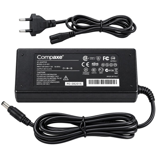  Compaxe CKA-128 12 Volt - 10 Amper - 120 Watt 5.5*2.5 Mm Uçlu Plastik Kasa Masaüstü Adaptör