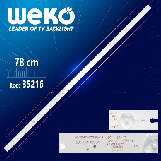 0D40D10-ZC14F-02 - 303TT400035 - 78 CM 10 LEDLİ - (WK-456)