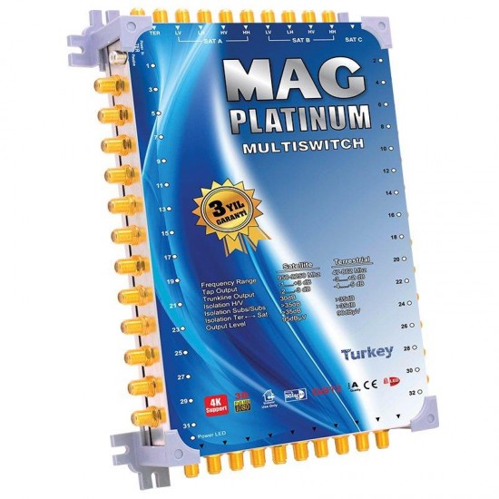 10*52 Sonlu/Kaskatlı Swıtchlı Uydu Santrali Mag Platınum