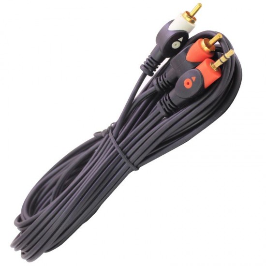 2 RCA ERKEK + 3.5 MM ST ERKEK 5 METRE 1. KALİTE KUTULU ELEKTROMER