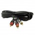 2 RCA ERKEK + 3.5 MM STEREO ERKEK 3 METRE 1.KALİTE KABLO POWERMASTER