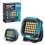 POWERMASTER MX-W893 4000K - 7000K - Kırmızı 30 COB Ledli 30 Watt Çok Fonksiyonlu Çalışma Lambası (PowerBank)