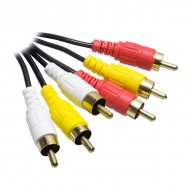 3 RCA + 3 RCA 1.5 METRE KABLO