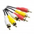 3 RCA + 3 RCA 1.5 METRE KABLO