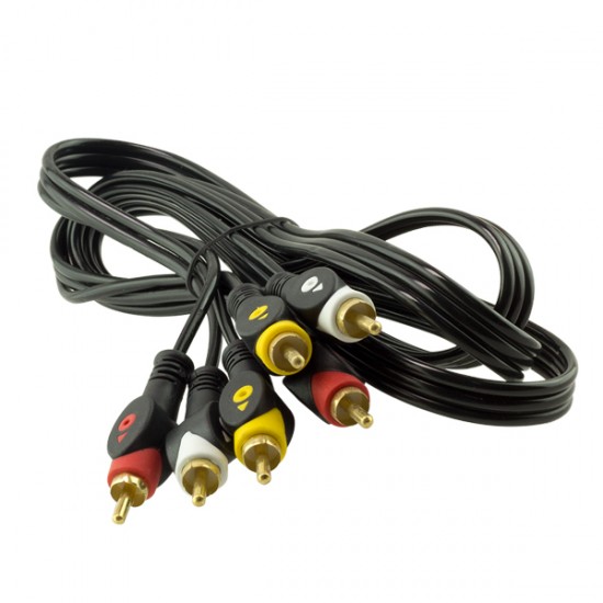 3 RCA + 3 RCA 1.5 METRE KABLO POWERMASTER KUTULU