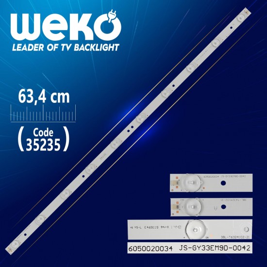 3BL-T6324102-21      A  605020034 JS-GY33EM9D-0042 63.2 CM 10 LEDLİ - (WK-256)