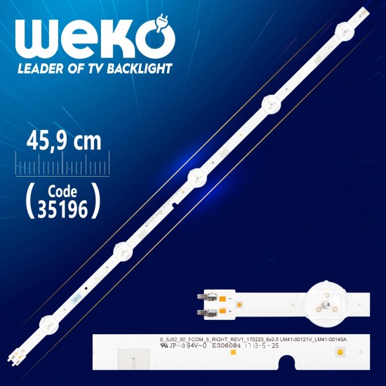 46-3535LED-72EA-L - D1GE-460SCA-R4 - 45.9 CM 6 LEDLİ - (WK-496)