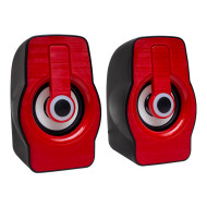 MAGICVOICE MV-4941 USB Hoparlör Rgb Işıklı Siyah/Mavi-Siyah/Kırmızı (2*3 Watt - 4 Ohm)