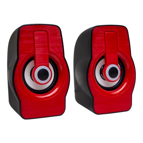 MAGICVOICE MV-4941 USB Hoparlör Rgb Işıklı Siyah/Mavi-Siyah/Kırmızı (2*3 Watt - 4 Ohm)
