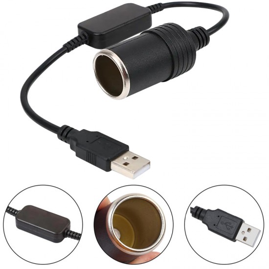 POWERMASTER PM-5726 USB 2.0 5 VOLT - 2 AMPER TO 12 VOLT - 0.8 AMPER ARAÇ ÇAKMAK FİŞİ DİŞİ ÇEVİRİCİ