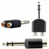 6.3 MM STEREO ERKEK / 2 RCA DİŞİ ÇEVİRİCİ JACK