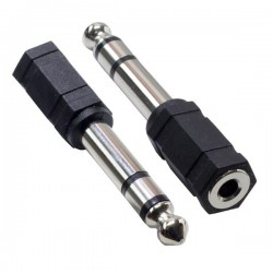 6,3 mm Stereo Erkek-3,5 mm Stereo Dişi Çevirici