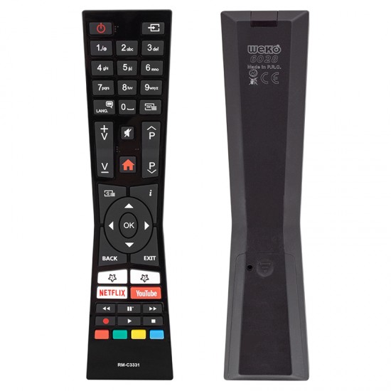 Vestel - JVC RM-C3331 Netflix - Youtube Tuşlu Lcd - Led Tv Kumanda