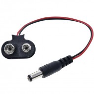 9 VOLT 2.1MM JACKLI PİL BAŞLIĞI  (IC-232A)