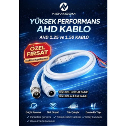  Novacom 3574 AHD 1.25 Bnc - Dc Soketli Kamera Bağlantı Kablosu (1,25-3Y / PH-2Y)