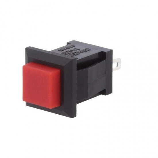IC-180K 2 Pinli Plastik Yaylı Kırmızı Buton PBS15B