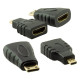 Powermaster HDMI Kablo 3in1 Set 1.5 Metre (HDMI+Micro HDMI+Mini HDMI)