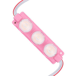 12 Volt 3 Watt Pembe LED Modül - 74x20 mm - 3030 Çip