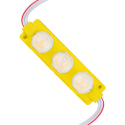 12 Volt 3 Watt Sarı LED Modül - 74x20 mm - 3030 Çip