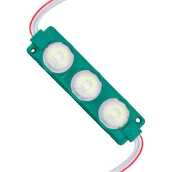 12 Volt 3 Watt Yeşil LED Modül - 74x20 mm - 3030 Çip