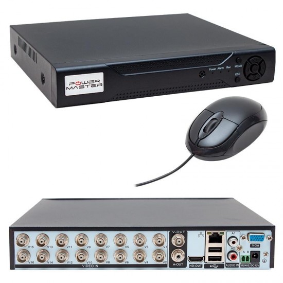 Powermaster PM-12183 16 Kanal 5 MP Destekli AHD Kayıt Cihazı