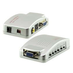 Powermaster PM-983 VGA'dan BNC S-Video VGA'ya Görüntü Dönüştürücü 1080P Destekli