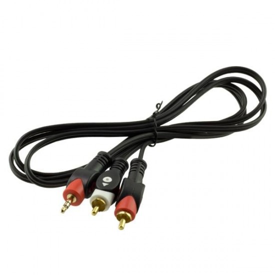 2RCA-3.5 Mm Stereo Erkek 1.5 Metre Kablo