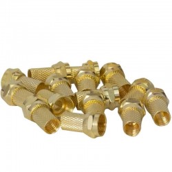 PowerMaster PM-627 RG6/U4 Geniş Altın F Konnektör 100'lü Paket