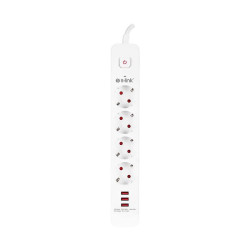 S-Link SPG403U 1.5 Metre 4lü Anahtarlı Akım Korumalı Usb Girişli