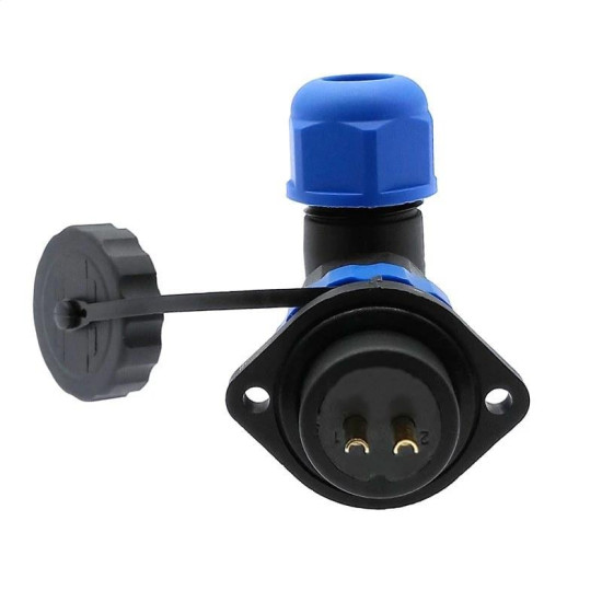 SD20 Su Geçirmez 2 Pin 20 Mm Konnektör 90° Dirsek