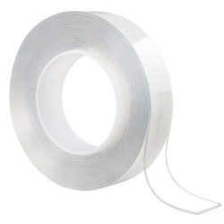 Sunup SN-14654 30mm 2 Metre Çift Taraflı Nano Teknoloji Süper Yapıştırıcı Şeffaf Bant