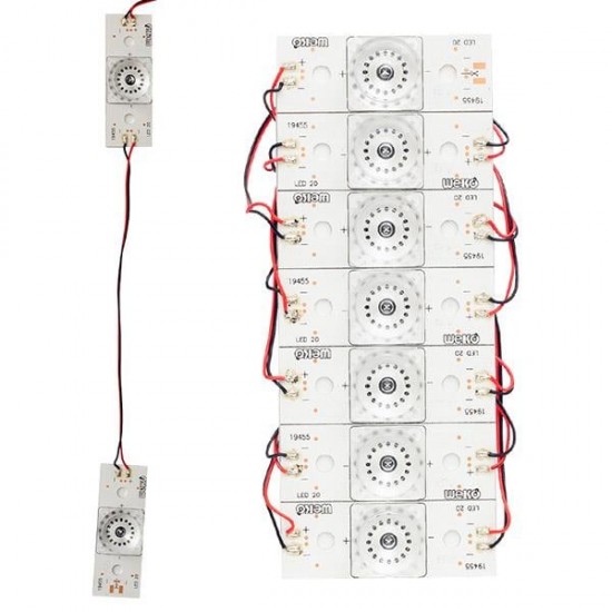 6 Volt Tek Kablolu Birbirine Bağlı Led