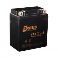 AKÜ 12 VOLT 7 AMPER ORBUS YTX7L-BS ASİT İÇİNDE KARBON BİSİKLET AKÜSÜ