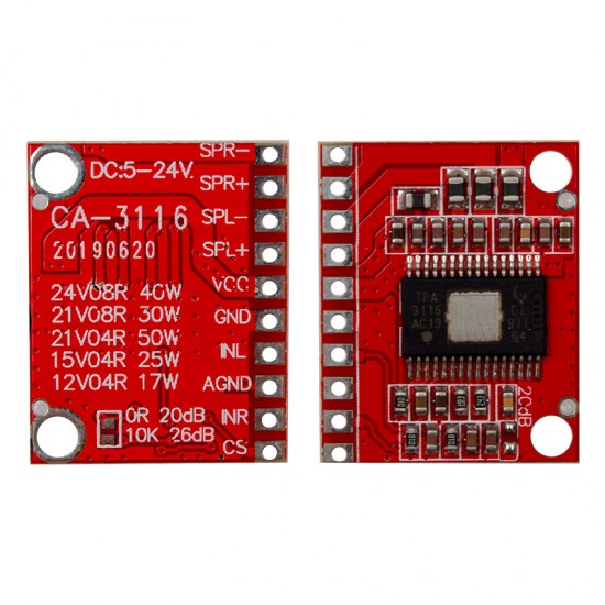 CA-3116 TPA3116  AUDIO MODUL TV SES KARTI 5V-24V ARASI