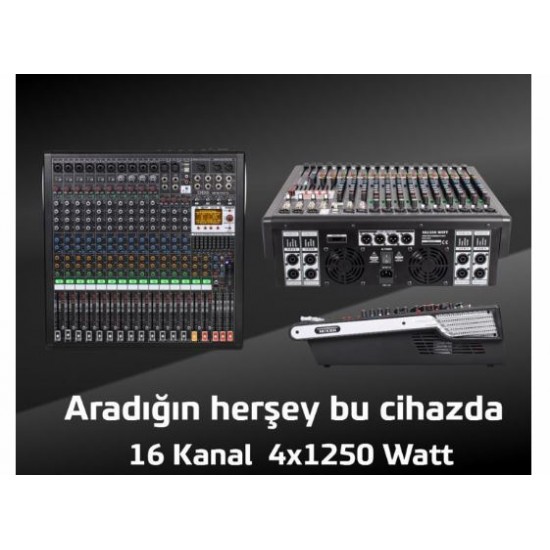 DDS DPX-PRO16 4X1250 WATT 16 KANAL POWER MIXER