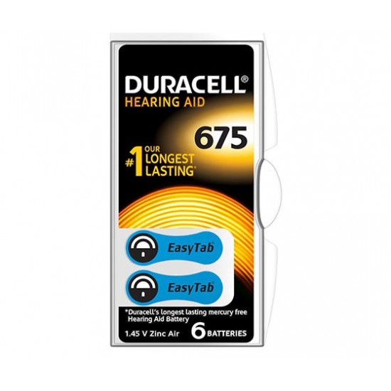 DURACELL 675 NO KULAKLIK PİLİ 6'LI PAKET