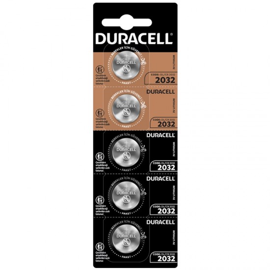 Duracell CR2032 5'li Lityum Pil