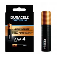 DURACELL OPTIMUM MX2400 1.5V ALKALIN AAA İNCE KALEM PİL 4LÜ PAKET