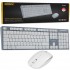 EVEREST KM-6063 BEYAZ/GRİ KABLOSUZ Q MULTIMEDYA KLAVYE+MOUSE SET