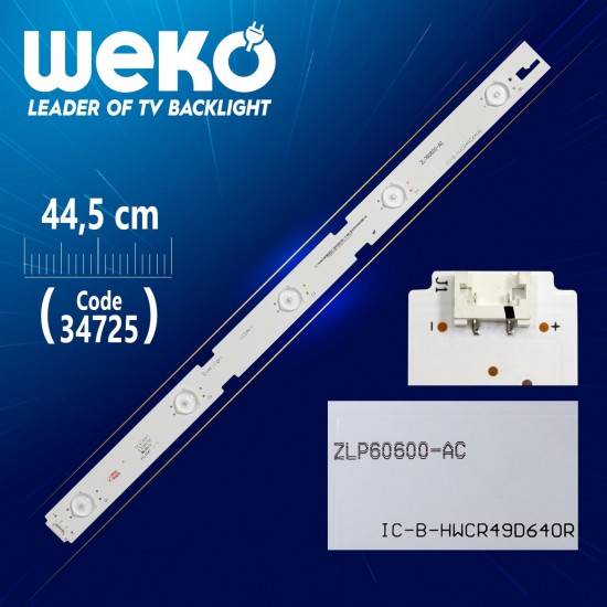 EVERLİGHT IC-B-HWCR49D640R - ZLP60600-AC - 44.5 CM 5 LEDLİ - (WK-21)