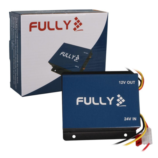 Fully 2412 24V/12V DC-DC 30 Amper Oto Akü Voltaj Konvertör Oto-Kamyon-Tır Uyumlu