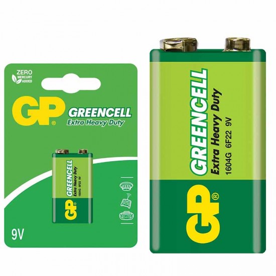 GP 1604GLF Greencell 9 Volt Pil